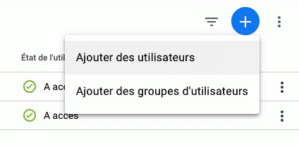 Ajouter des utilisateurs dans le Google Tag Manager