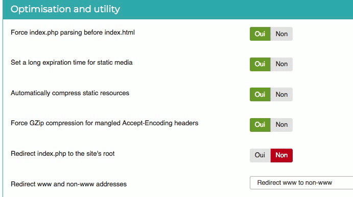 Edition du fichier .htaccess avec Admin Tools Pro