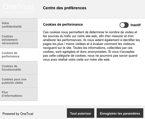 Paramètres des cookies exemple 2